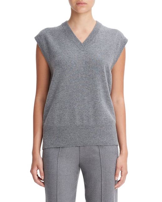 Vince V-Neck Wool Cashmere Sweater Vest in at Xx-Small