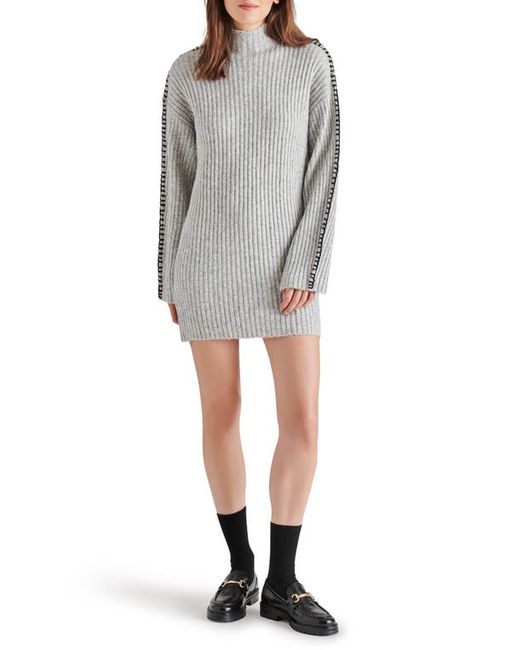 Steve Madden Gemma Whipstitch Long Sleeve Sweater Dress in at X-Small