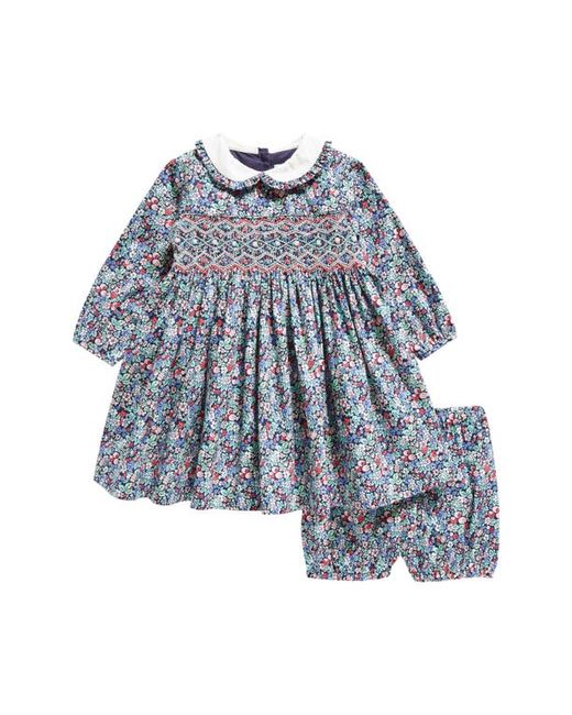 Rachel Riley Floral Smocked Cotton Dress Bloomers in at