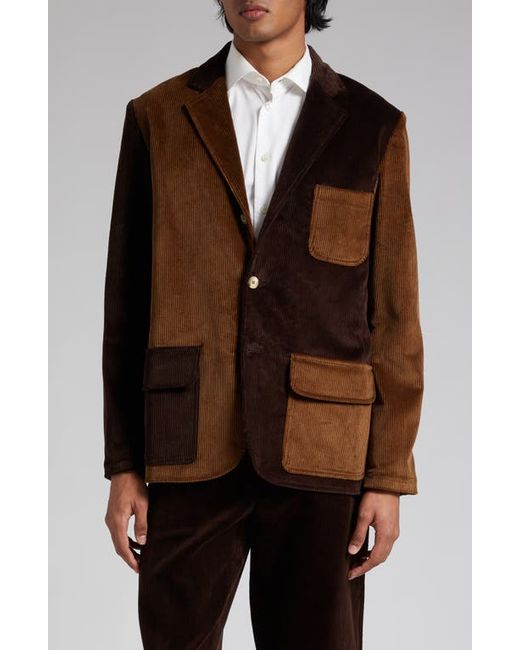 De Bonne Facture Colorblock Cotton Corduroy Jacket in at 38 Us