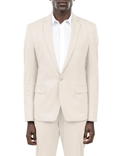 D.Rt Maclean One-Button Cotton Blend Blazer in at 1
