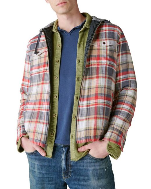 Lucky Brand Hooded Fleece Workwear Jacket in at Small