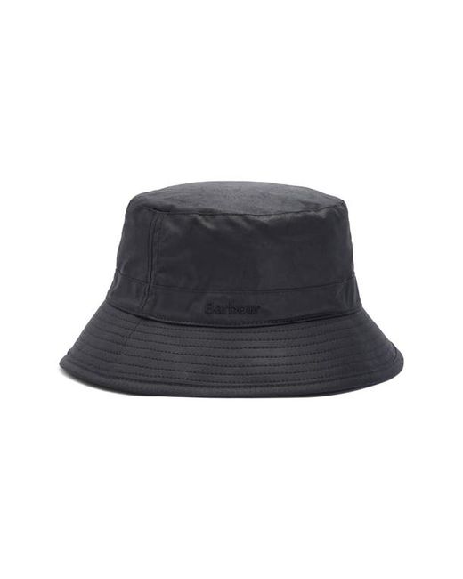 Barbour Waxed Cotton Bucket Hat in at Small