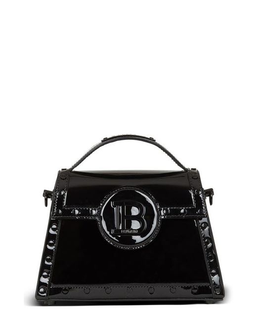 Balmain B-Buzz Dynasty Patent Leather Top Handle Bag in at