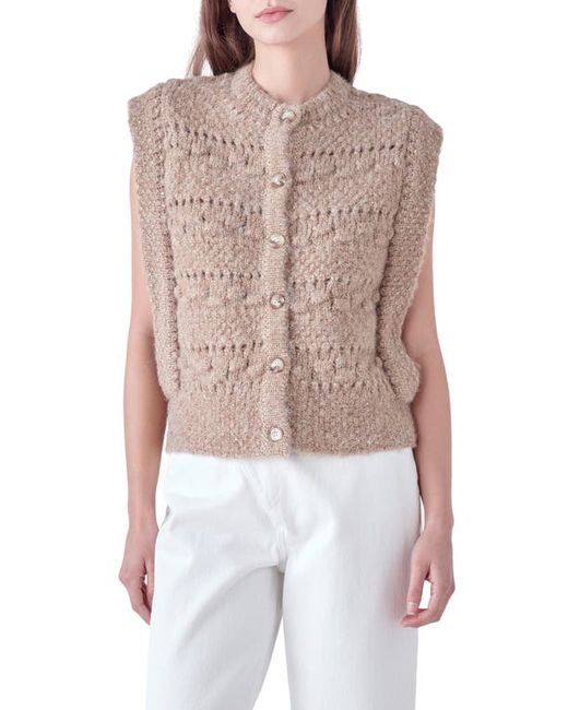 English Factory Textured Sweater Vest in at X-Small