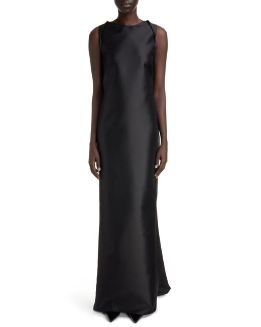 Givenchy Draped Open Back Wool Silk Gown in at 4 Us