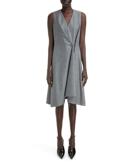 Givenchy Asymmetric Button Sleeveless Virgin Wool Dress in at