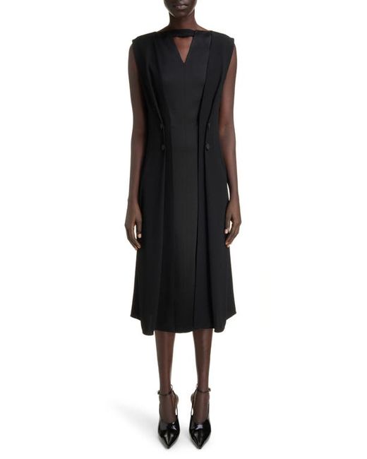 Givenchy Sleeveless Crepe Coat Dress in at 4 Us