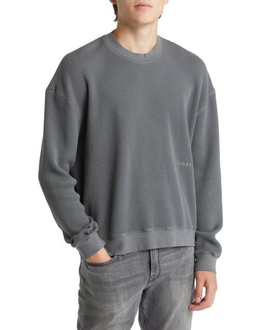 Frame Waffle Knit Cotton Sweatshirt in at