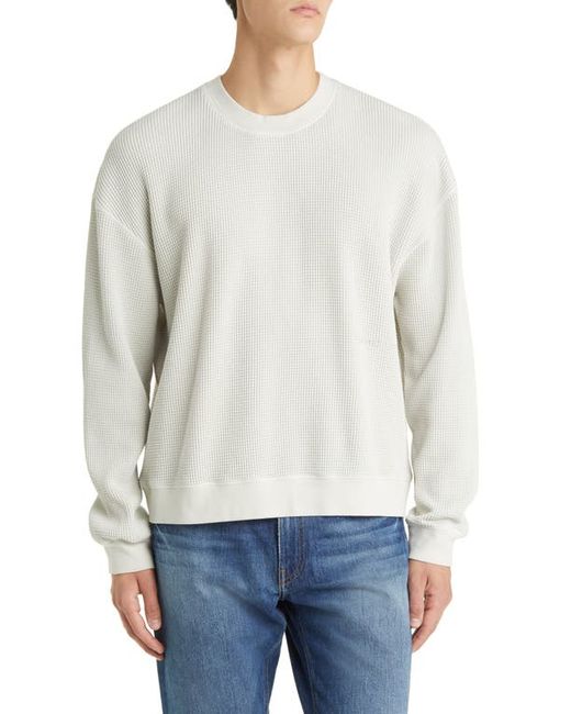 Frame Waffle Knit Cotton Sweatshirt in at