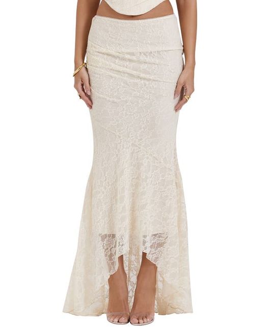 House Of Cb Floral Lace Maxi Skirt in at X-Small