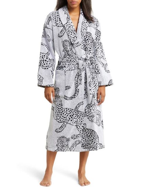 Desmond & Dempsey Print Terry Cloth Robe in at