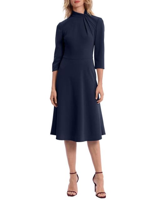 Donna Morgan For Maggy Twist Collar Fit Flare Dress in at