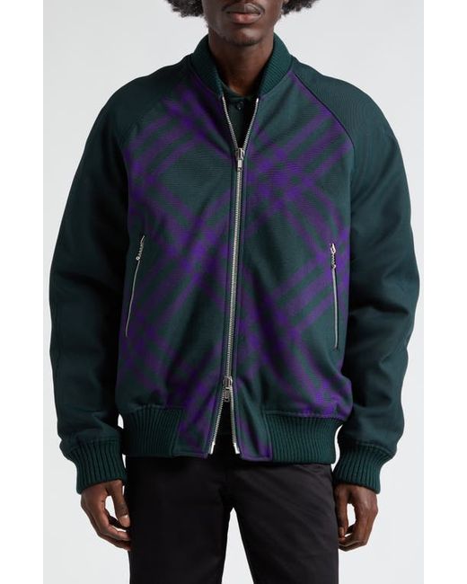 Burberry Reversible Bomber Jacket in at Small