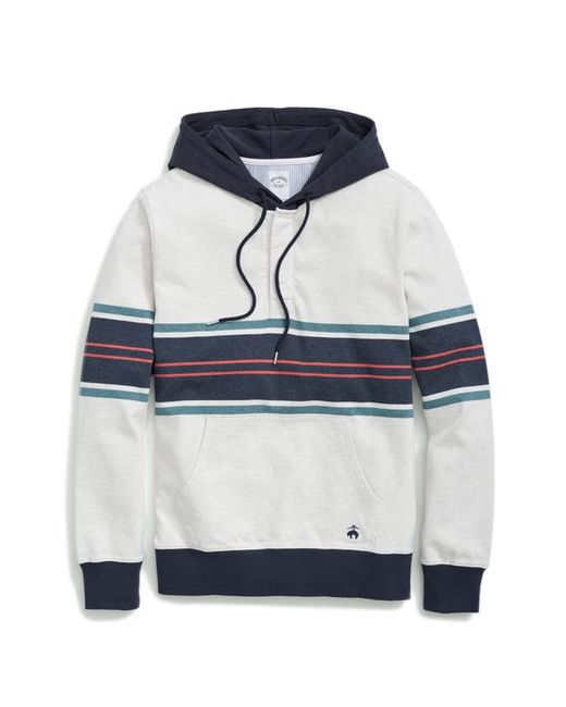 Brooks Brothers Rugby Stripe Cotton Hoodie in at Small