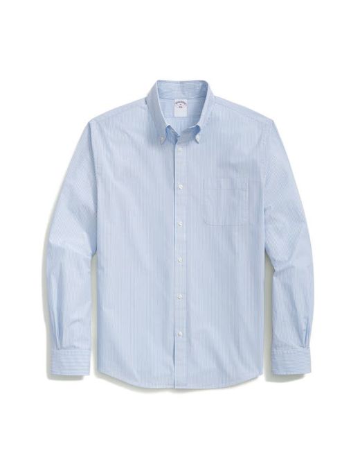Brooks Brothers Stripe Cotton Button-Down Shirt in at Medium
