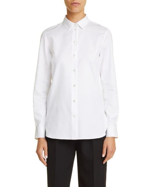 The Row Teti Cotton Button-Up Shirt in at