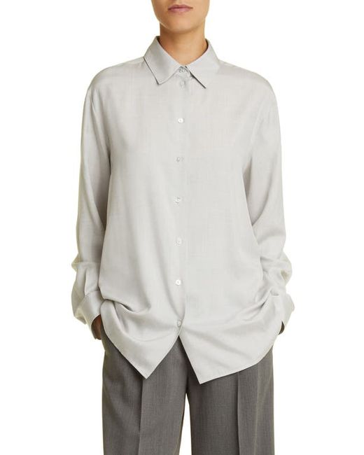 The Row Sisilia Silk Button-Up Shirt in at X-Small