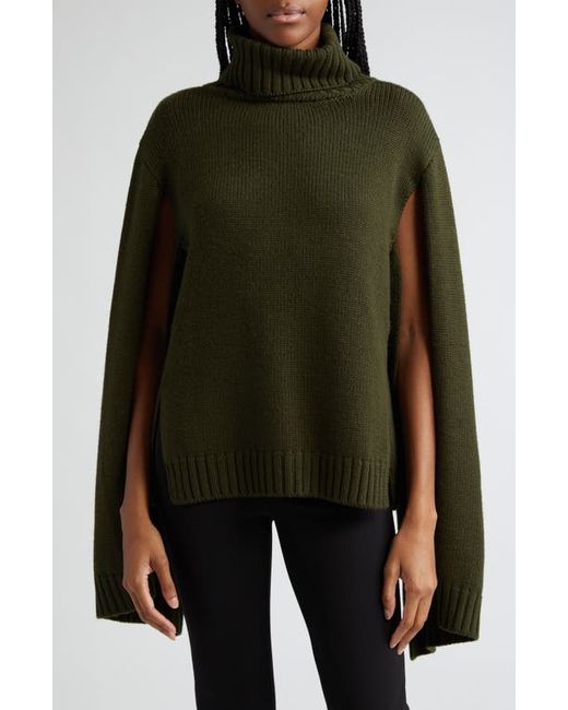Monse Tie Back Merino Wool Turtleneck Sweater in at Small