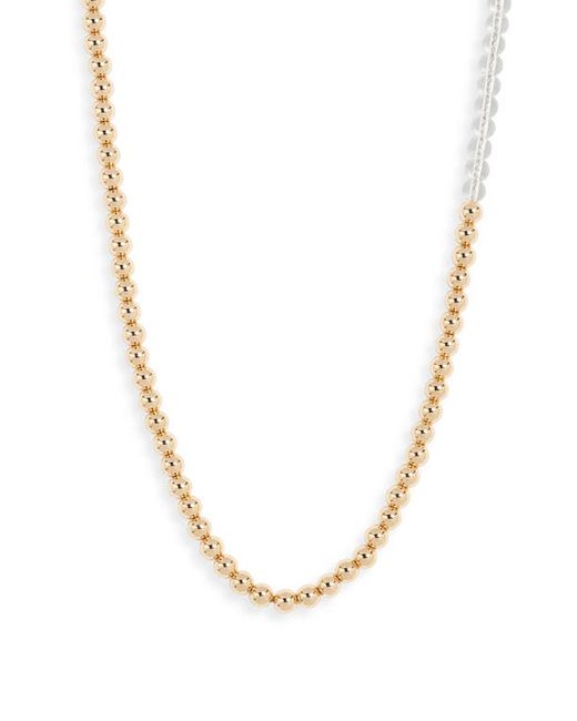 Jenny Bird Pia Beaded Necklace in Gold/Clear at