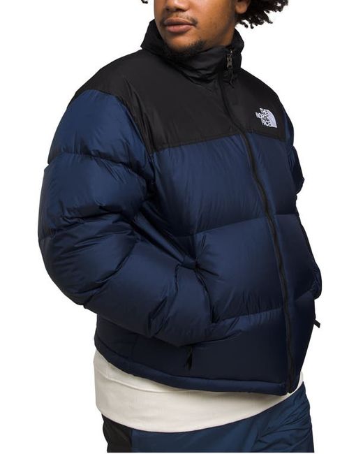 The North Face 1996 Retro Nuptse 700 Fill Power Down Packable Jacket in Summit Navy/Tnf Black at