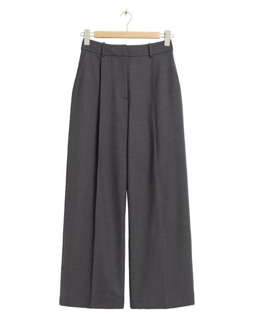 Other Stories High Waist Wide Leg Trousers in at