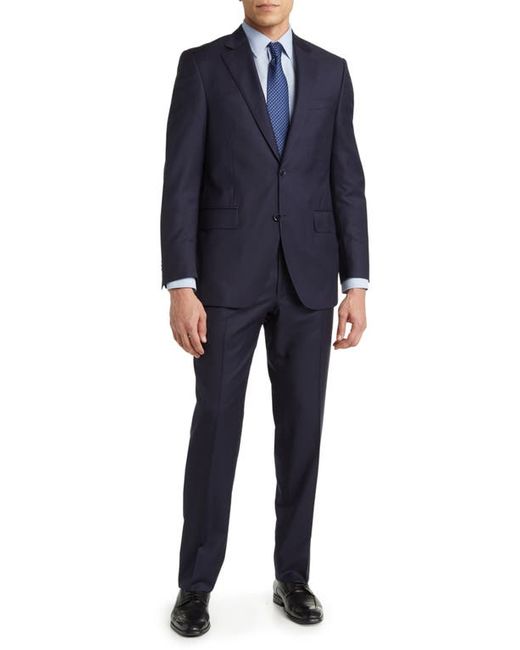 Peter Millar Tailored Fit Plaid Wool Suit in at