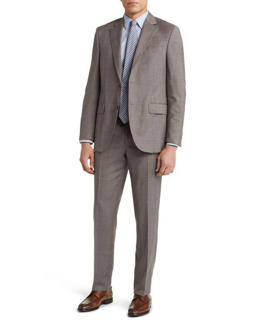 Peter Millar Tailored Fit Plaid Wool Suit in at