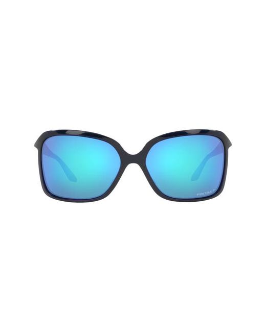Oakley Wildrye 61mm Prizm Polarized Butterfly Sunglasses in at