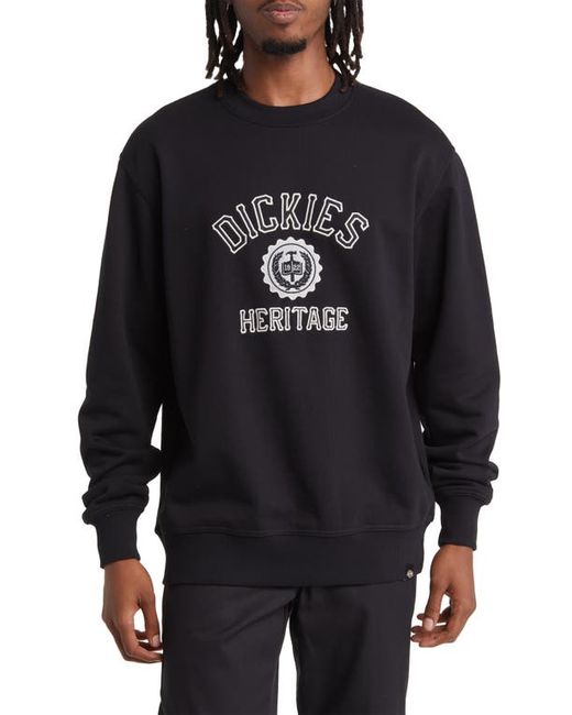 Dickies Oxford Logo Appliqué Crewneck Sweatshirt in at Small