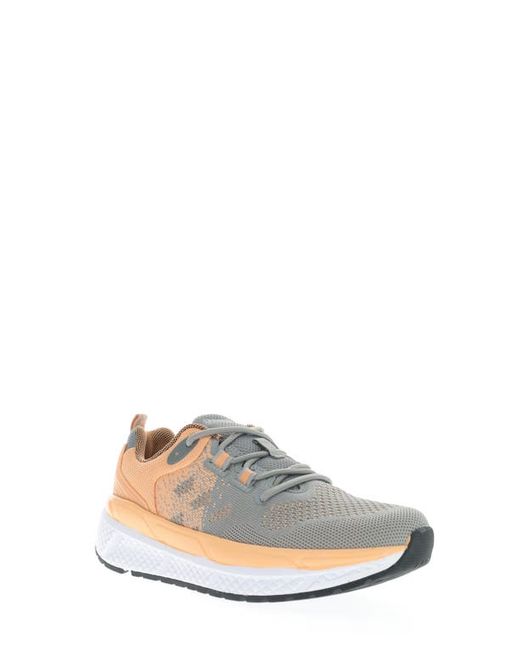 Propét Ultra Sneaker in Grey/Peach at 5