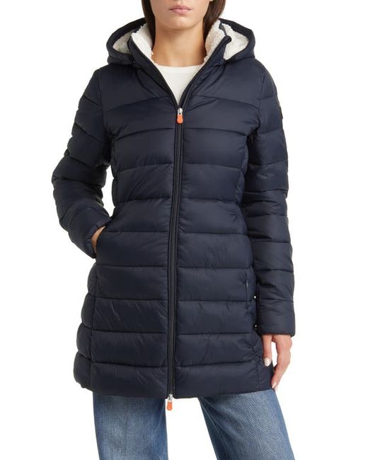 Save The Duck Joanne Hooded Longline Puffer Jacket in at