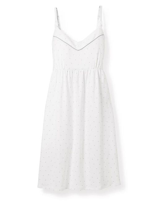 Petite Plume Luxe Star Print Pima Cotton Maternity Nightgown in at X-Small