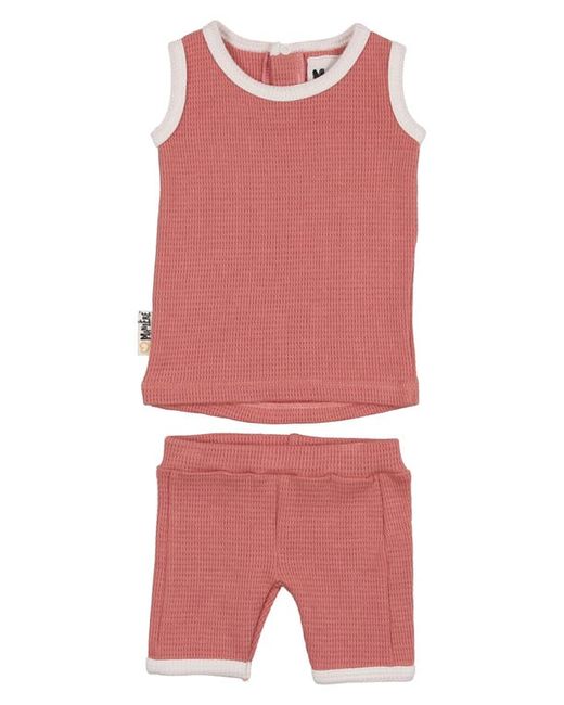 Manière Waffle Knit Cotton Tank Shorts Set in at