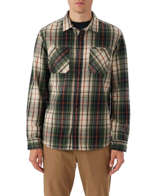 O'Neill Landmarked Flannel Button-Up Shirt in at Small