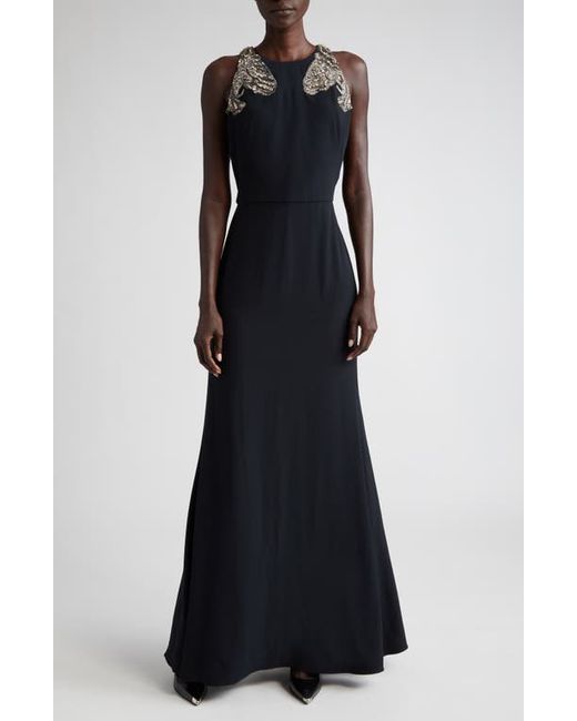 Alexander McQueen Crystal Embellished Sleeveless Trumpet Gown in at