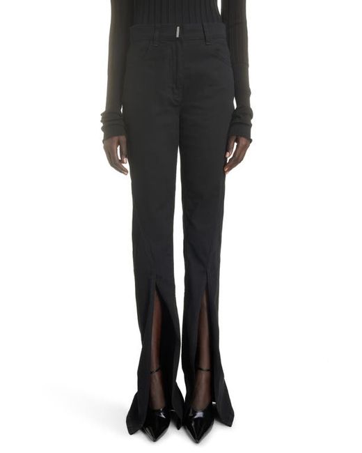 Givenchy Front Split Stretch Cotton Pants in at