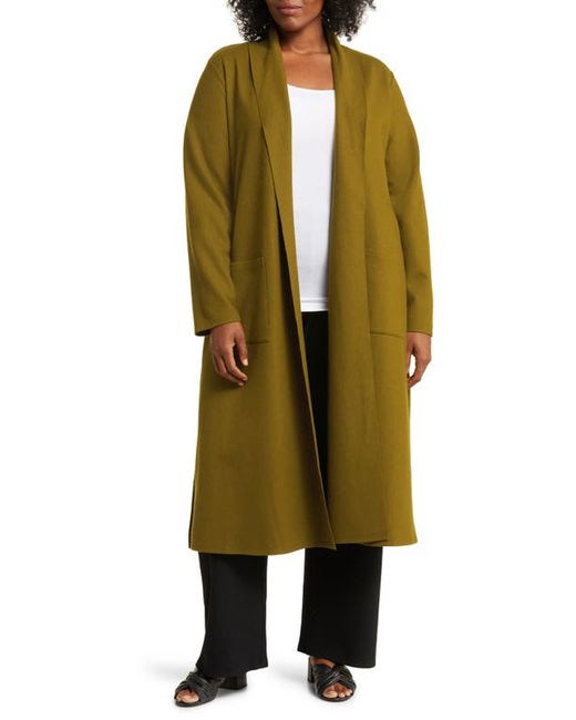 Eileen Fisher Shawl Collar Boiled Wool Jacket in at