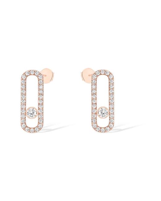 Messika Uno Diamond Pavé Stud Earrings in at