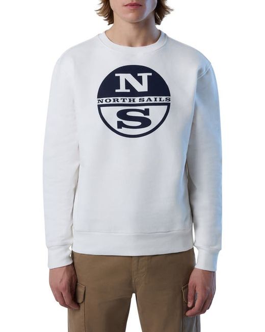 North Sails Logo Graphic Cotton Sweatshirt in at