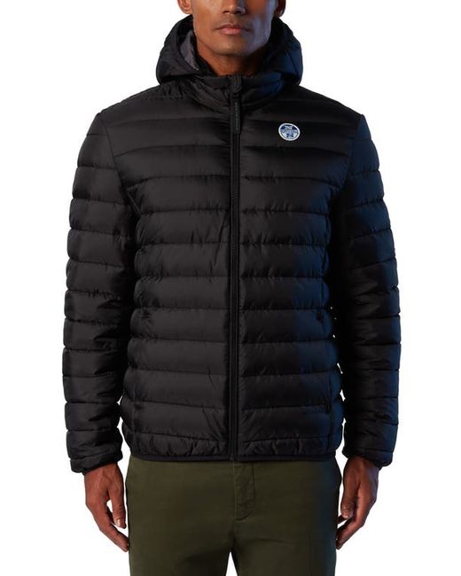 North Sails Sky Water Resistant Hooded Puffer Jacket in at