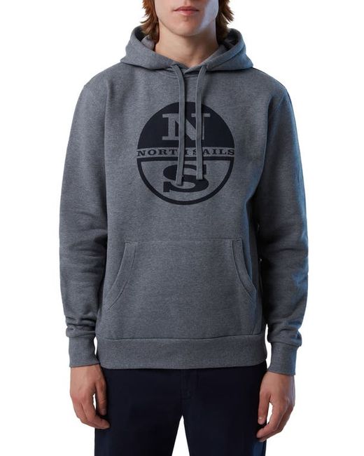 North Sails Logo Graphic Cotton Hoodie in at