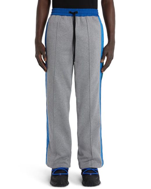Moncler Grenoble Mixed Media Colorblock Side Stripe Sweatpants in at
