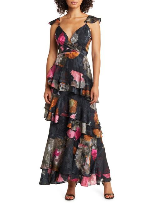 Hutch Miah Tiered Ruffle Gown in at