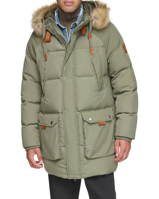 Andrew Marc Suntel Water Resistant Down Parka with Removable Faux Fur Trim in at
