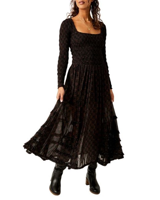 Free People Its Fate Long Sleeve Maxi Dress in at