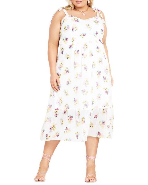 City Chic Ariadne Floral Sundress in at
