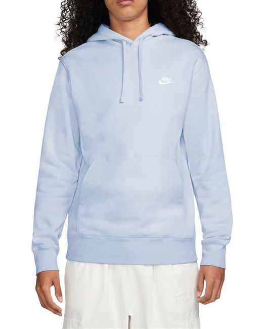 Nike Sportswear Club Hoodie in Football Grey/White at