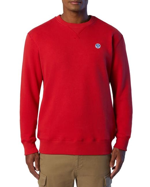 North Sails Logo Embroidered Cotton Sweatshirt in at