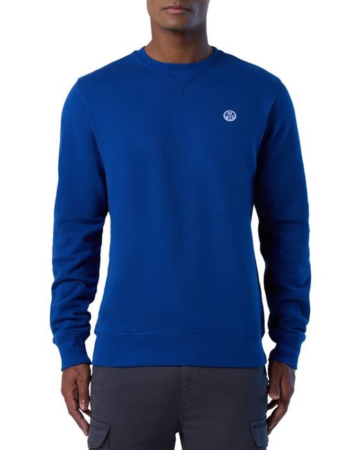 North Sails Logo Embroidered Cotton Sweatshirt in at